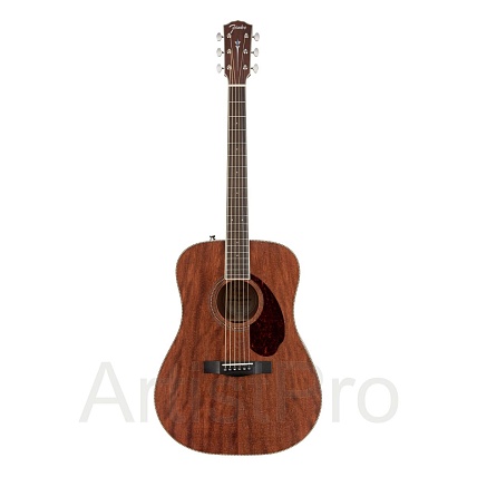 FENDER PM-1 DREADNOUGHT ALL MAHOGANY WITH CASE, NATURAL